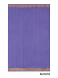 Half & Half Sari in Air Force Blue