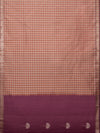 Half & Half Sari in Mauve