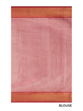 Korvai in Ivory & Red