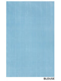 Leaf Border in Pastel Blue & Silver Zari