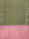 Floral Border in Pickle Green & Taffy Pink