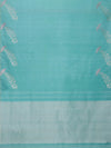 Flying Birds Border in Aquamarine