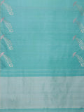 Flying Birds Border in Aquamarine