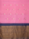 Half & Half Saree in Taffy Pink & Sapphire