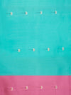 Half & Half Saree in Taffy Pink & Sapphire