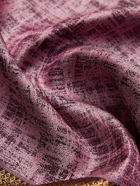 Abstract Texture in Lavendar & Gold Zari