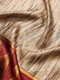 Abstract Texture in Ivory & Maroon