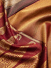 Abstract Texture in Ivory & Maroon