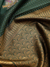 Meena Butta in Basil & Gold Zari