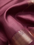 Half & Half Sari in Mauve