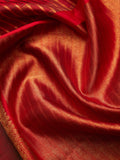 Veldari in Red & Gold Zari