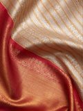 Korvai in Ivory & Red