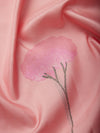 Floral Border in Mild Salmon & Gold Zari