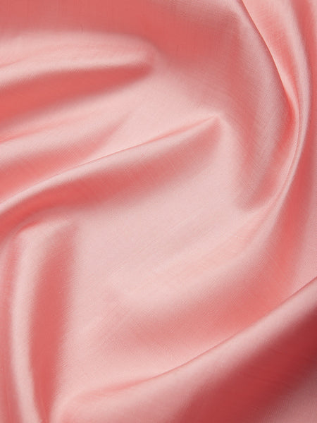 Floral Border in Mild Salmon & Gold Zari