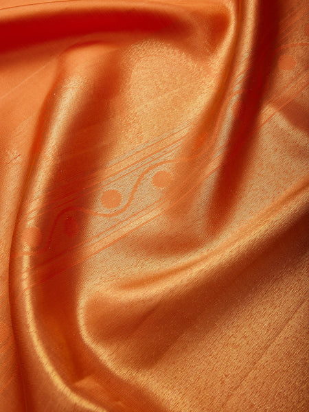 Floral Border in Fuzzy Peach