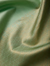 Butterfly Border in Fern Green & Gold Zari