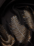 Leaf Border in Onyx & Zari
