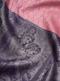 Lord Krishna Border in Silk Fast Silver