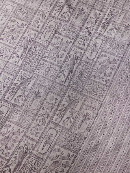 Persian Tile Art Woven in Silver