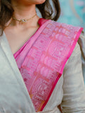 Hawa Mahal Silk Saree Wes Anderson Inspired
