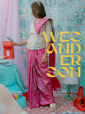 Hawa Mahal Silk Saree Wes Anderson Inspired