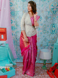 Hawa Mahal Silk Saree Wes Anderson Inspired