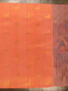 The Dual Pallu in Peach