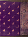 The Dual Pallu in Velocity Blue