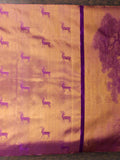 The Dual Pallu in Velocity Blue
