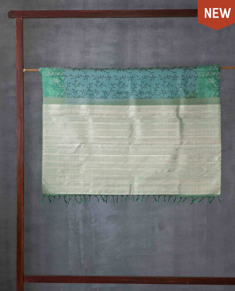 Woven Prints of Floral & Fauna in Teal and Turquoise