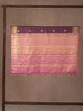 Annam And Chakra Motif Woven In Regal Purple Pure Kanchipuram Silk Saree with Gold Zari