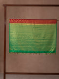 Rudraksha Motif Woven In Bridal Red Pure Kanchipuram Silk Saree with Gold Zari