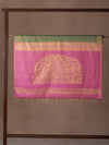 Labyrinth Peacock Woven In Sage Green Pure Kanchipuram Silk Saree with Gold Zari