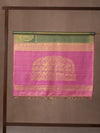 Mazy Peacock With Concealed Creeper Woven In Sage Green Pure Kanchipuram Silk Saree with Gold Zari