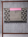 Diamond Pattern Woven In Taffy Pink Pure Kanchipuram Silk Saree with Silver Zari