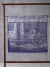 Classical Art Woven In Electric Purple Pure Kanchipuram Silk Saree with Silver Zari