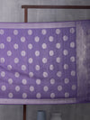 Digital Photo Woven In Muted Lilac Purple Pure Kanchipuram Silk Saree with Silver Zari