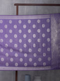 Digital Photo Woven In Muted Lilac Purple Pure Kanchipuram Silk Saree with Silver Zari