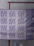 Classical Art Woven In Electric Purple Pure Kanchipuram Silk Saree with Silver Zari