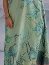 Chinoiserie Art Woven in Chateaux Green