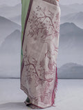 Chinoiserie Art Woven in Chateaux Green