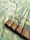 Chinoiserie Art in Antique Zari Border