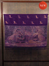 The Dual Pallu in Velocity Blue