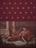 Famed Indian Art & Damask’s in Garnet