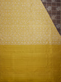 Diagonal Border Woven in Pure Silver and Pure Gold