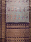 Sea Turtle’s Woven in Gold Zari with Antique Zari Border