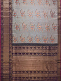 Clown Fish Woven in Gold Zari with Antique Zari Border