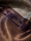 Stingrays Woven in Gold Zari with Antique Zari Border