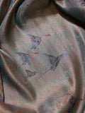 Stingrays Woven in Gold Zari with Antique Zari Border