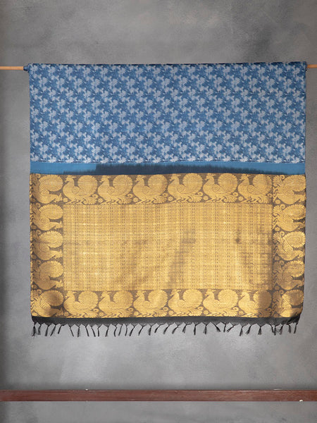 The Cloud Saree Woven in Silk and Silver Zari